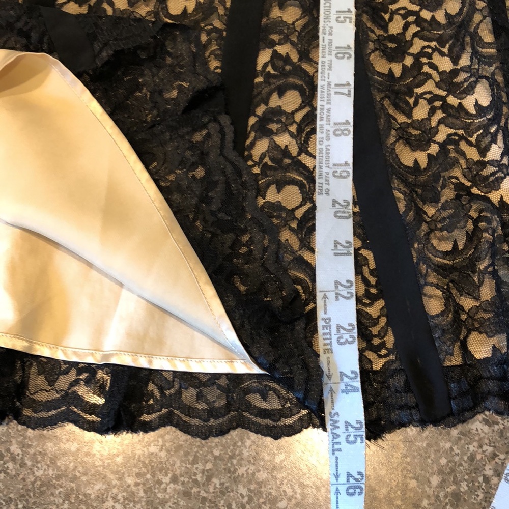 Axcess Black Lace Panel Skirt Size 10 - Picture 7 of 7